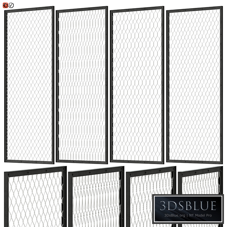 Set of decorative panels in the Loft style 01