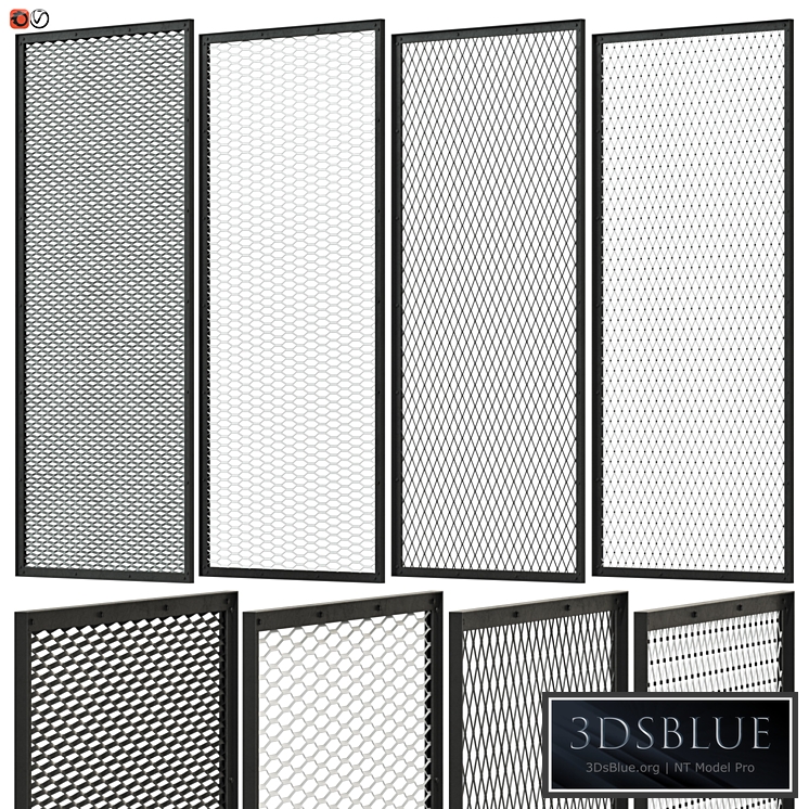 Set of decorative panels in the Loft style 02