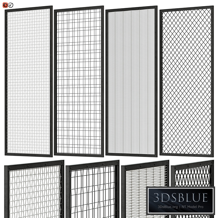 Set of decorative panels in the Loft style 04