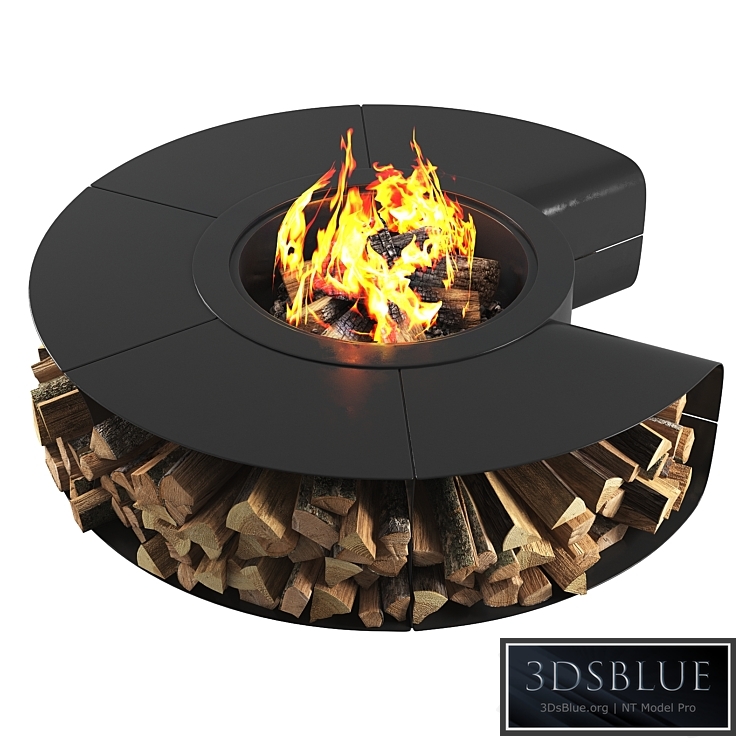 Outdoor fire pit omega