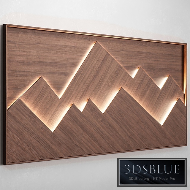 Mountains wall panel