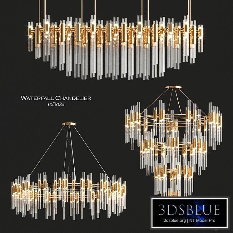 Waterfall Chandelier Collection by Luxxu