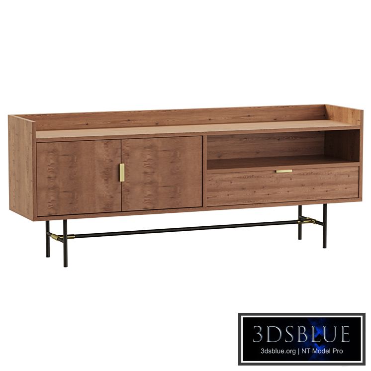 TV stand with sections