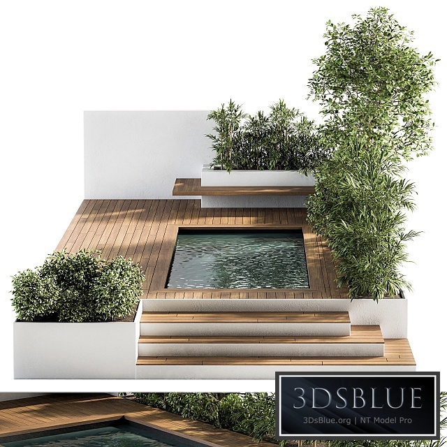 Backyard and Landscape Furniture with Pool 01