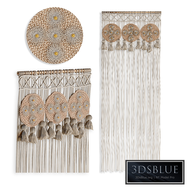 Macrame decorative panel_2