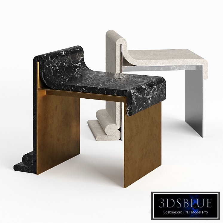 Bower Marble and Concrete Melt Chair Limited Edition