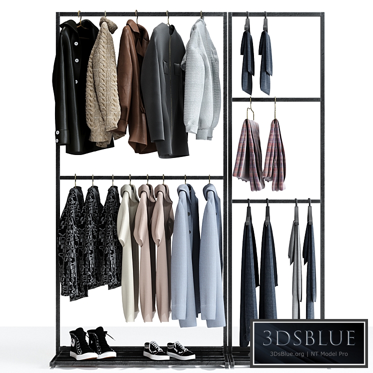 Clothes store hanger 01 