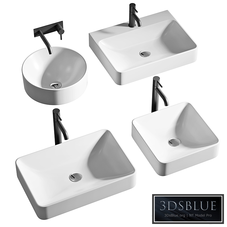 Jacob Delafon VOX washbasins PRO 7 $ Royalty free