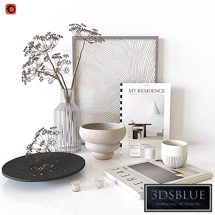 Decorative set dill branches