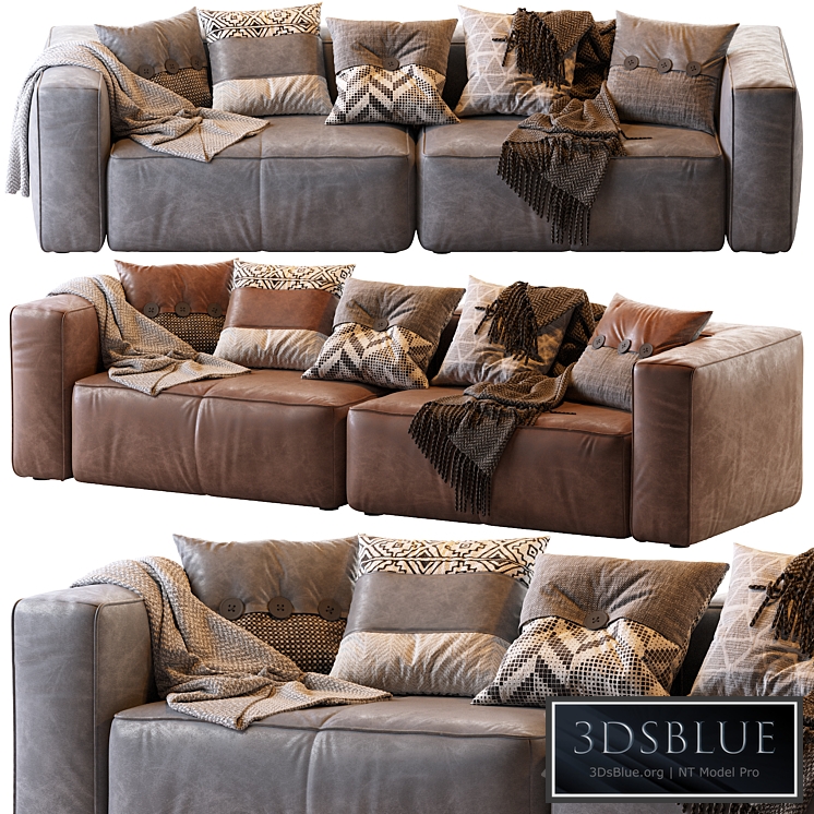 Мello Taos Brown Right Arm Corner Sectional