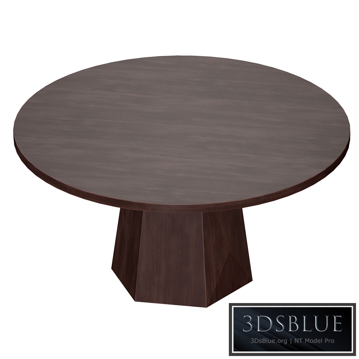 Kesling 60 "Round Wood Dining Table (Crate and Barrel)