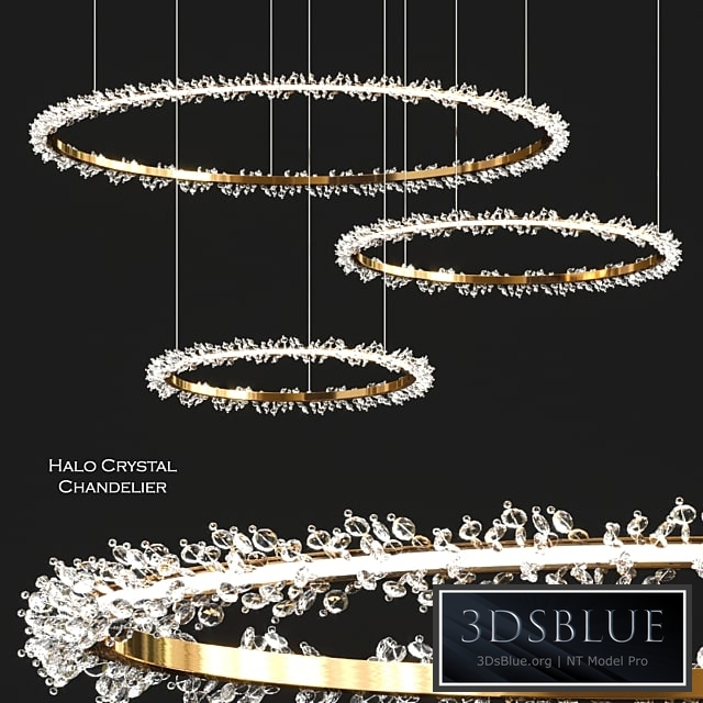 Halo Crystal Chandelier by Manooi