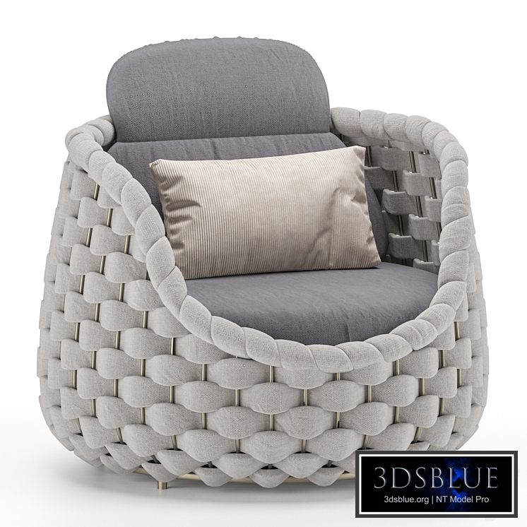 Rope Woven Outdoor Accent Chair