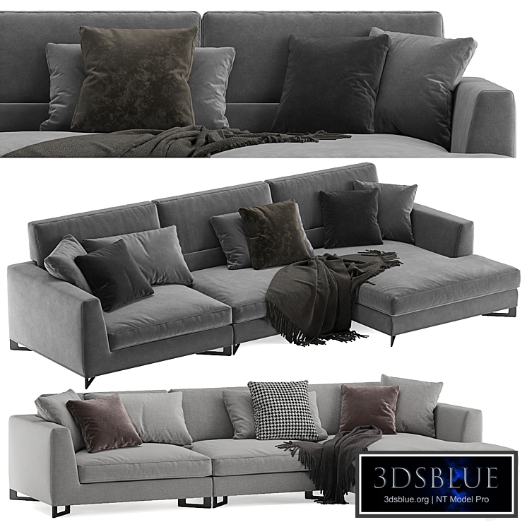 Frigerio Salotti Davis Free L sofa