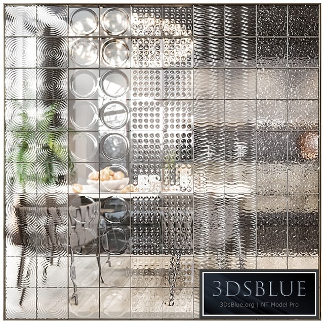 Glass block partition 5