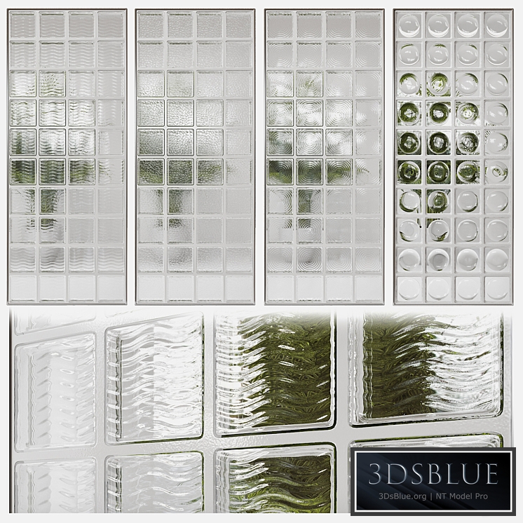 Glass block partition 4