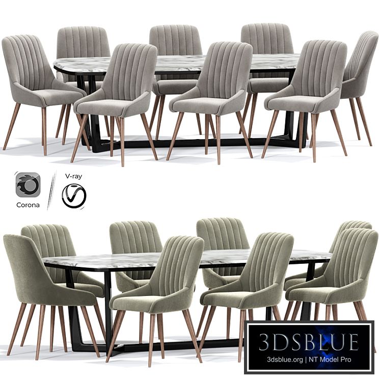 Chipman Tufted Dining Chair Table