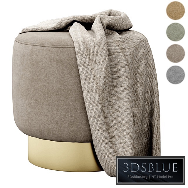 Avalon Ottoman Persimmon by Arteriors Home