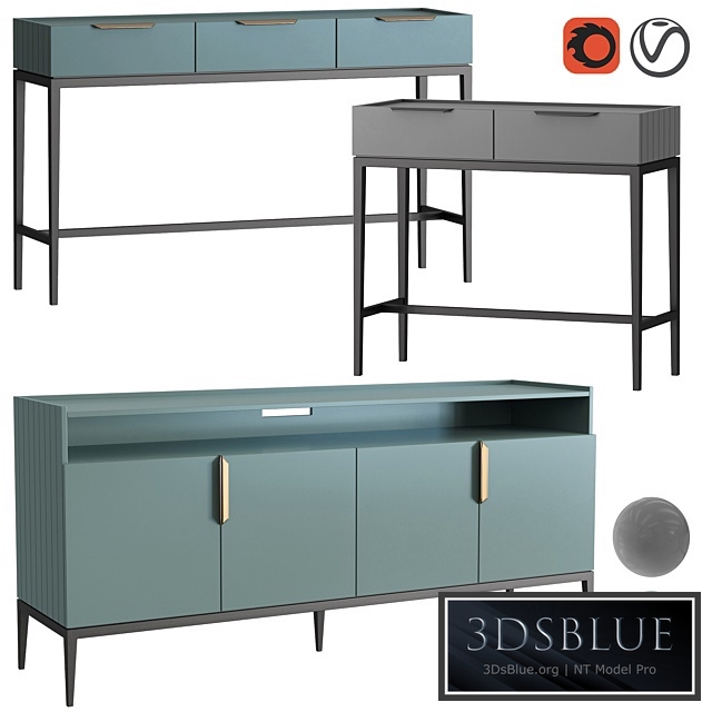 Dantone Home Metropolitan Console Set