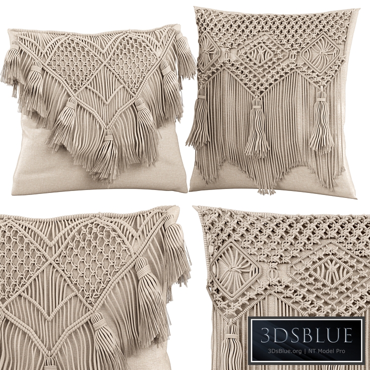 Macrame cushion