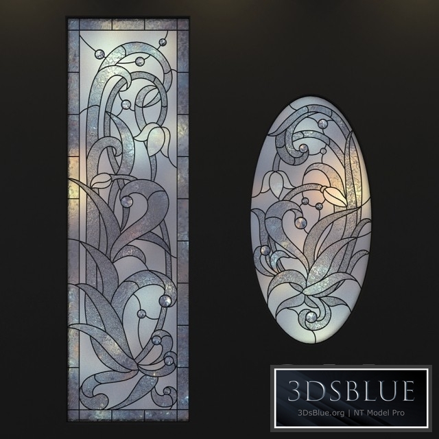 Stained-glass windows, a set of