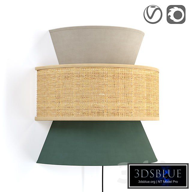 Raffia lamp, Dolkie