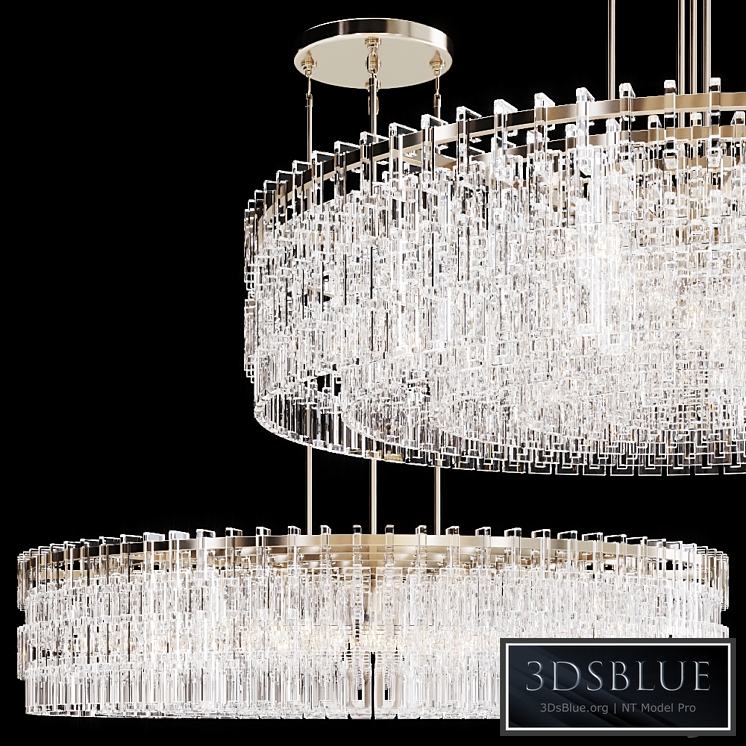 Restoration Hardware MARIGNAN ROUND CHANDELIER 60 Level Nickel