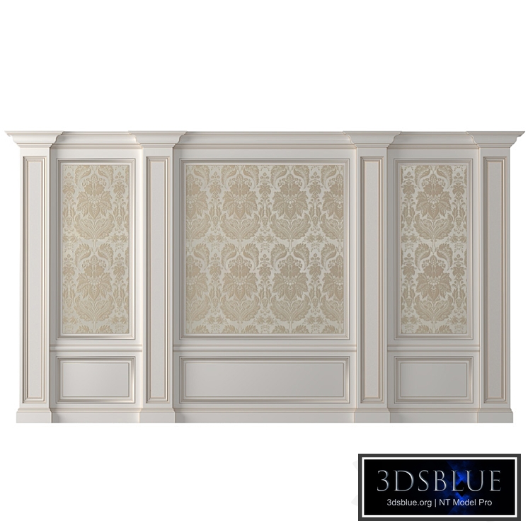 Wall paneling classic wallpaper