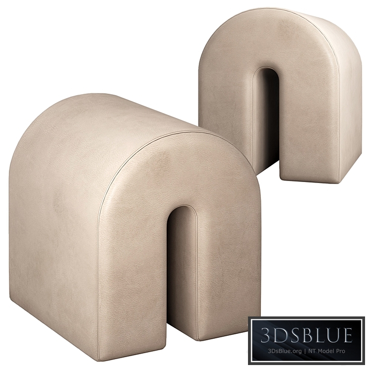 Curved pouf Kristina Dam