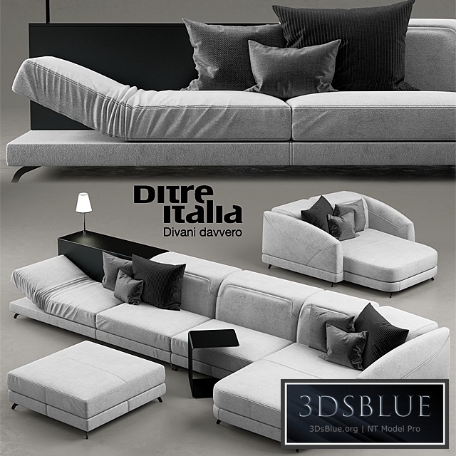 Sofa Dunn pelle ditre italia
