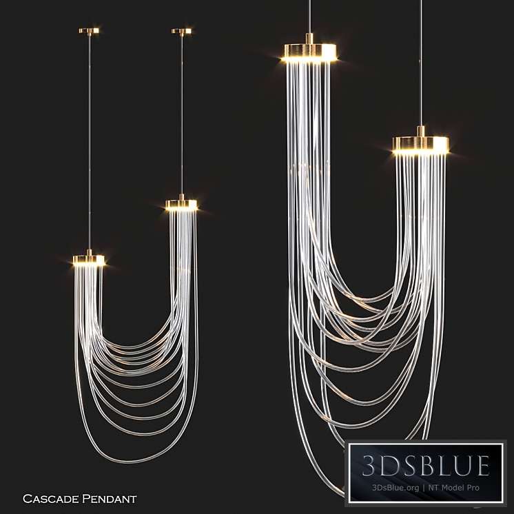 Double Cascade Pendant by Morghen Studio