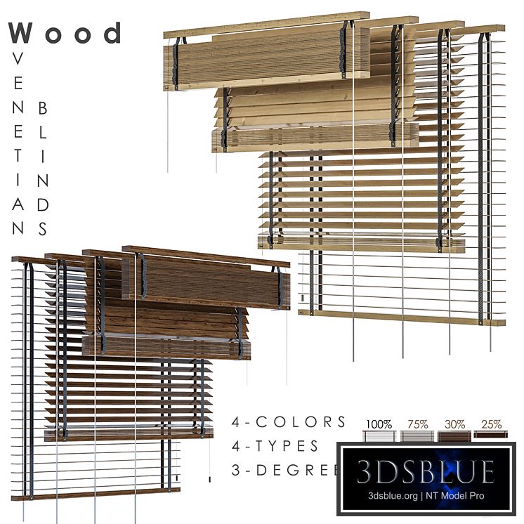 WOOD Venetian Blind 1150 in 45 mm