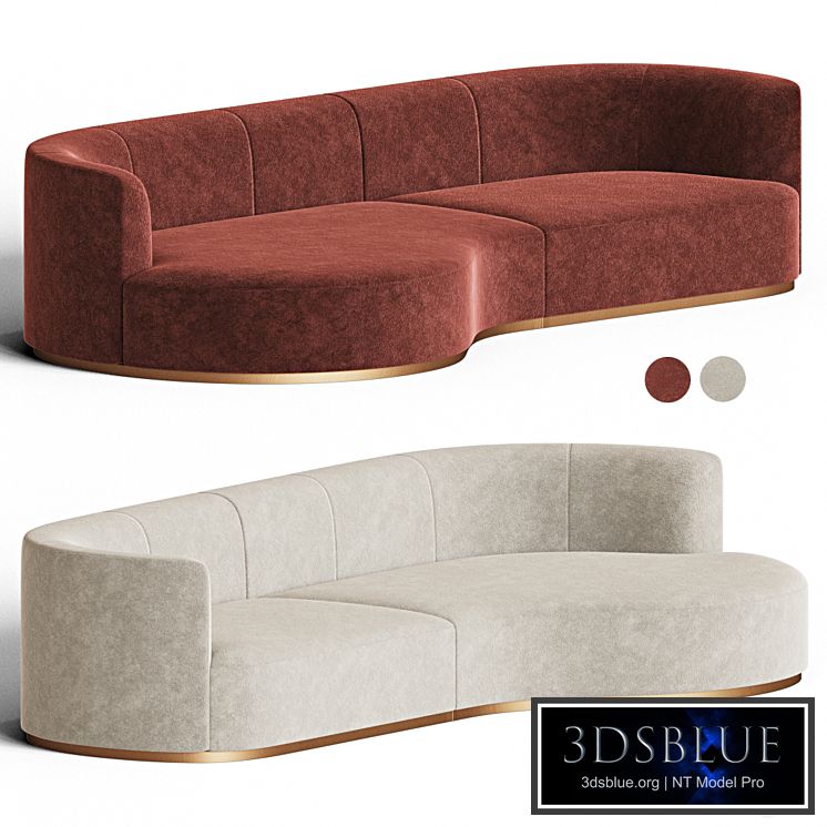 Chloe curved sofa