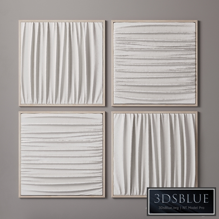 Set of relief paintings