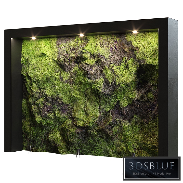 green natural stone wall1