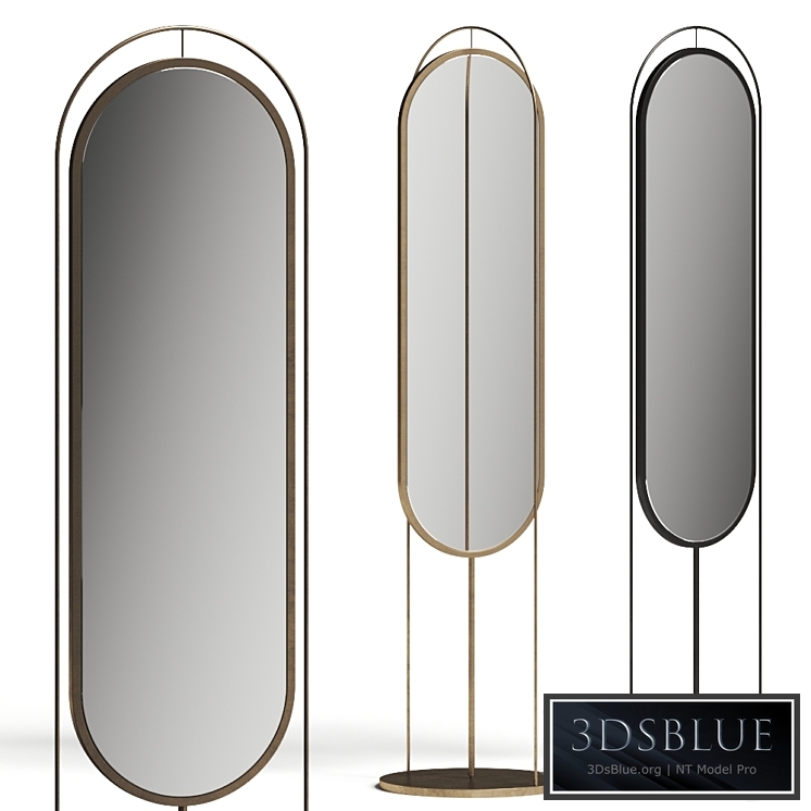 West Elm Tall Oval Floor Mirror