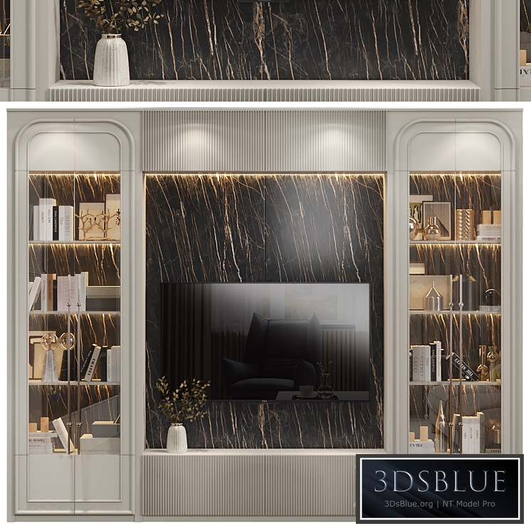 Neoclassical TV wall 018