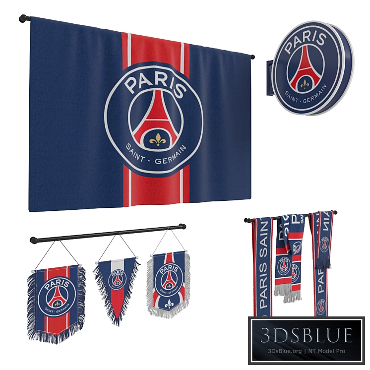 PSG football paraphernalia