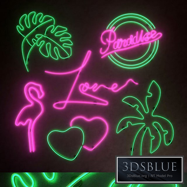 Light modules. Set 43. Neon