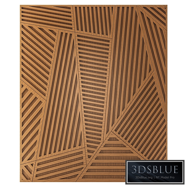 Wall panel made of components