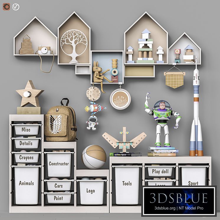 Toys and furniture set 104