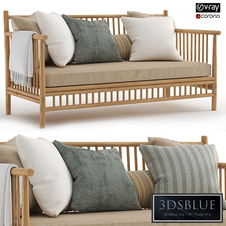 Exotan Bamboo Loungeset-garden bench-01