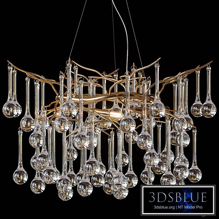 GLCrystal Droplet Chandelier D45cm