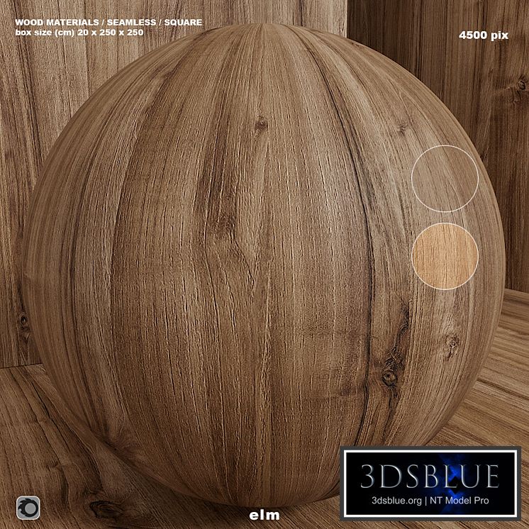 Material wood (seamless) elm - set 118