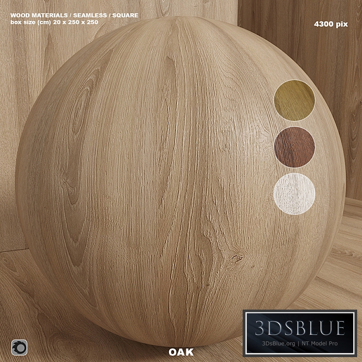 Material wood (seamless) oak - set 119