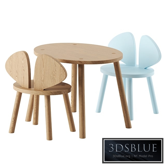 MOUSE CHAIR & TABLE by Nofred