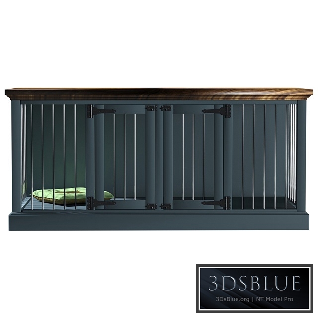 Damien Double Wide Credenza Pet Crate by Archie & Oscar