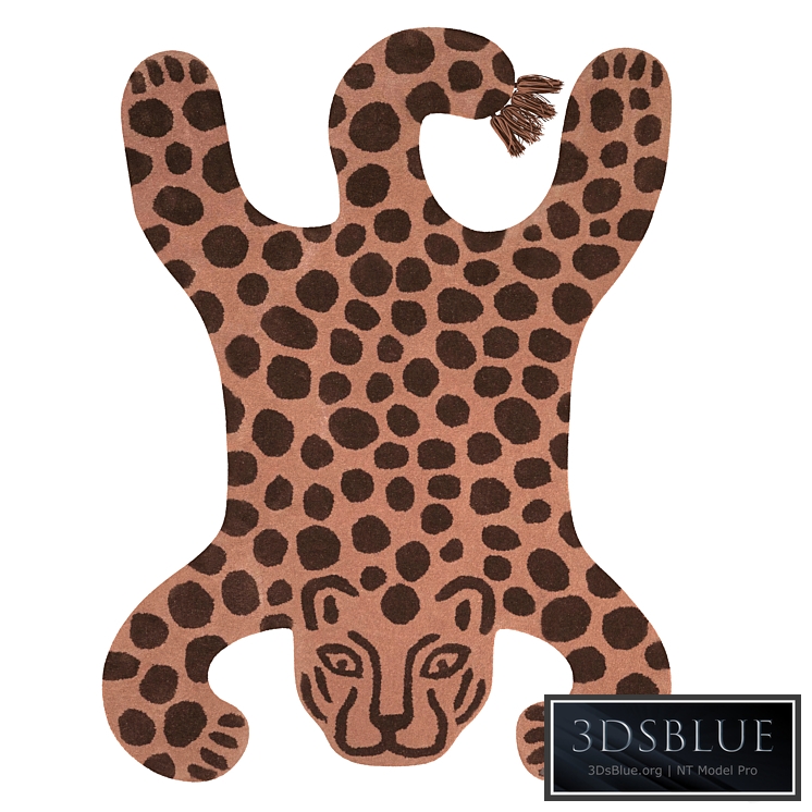 Tufted rug leopard ferm living