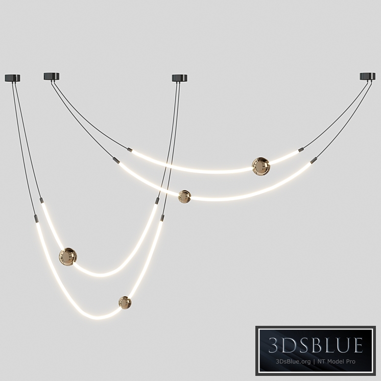 Line led Chandelier