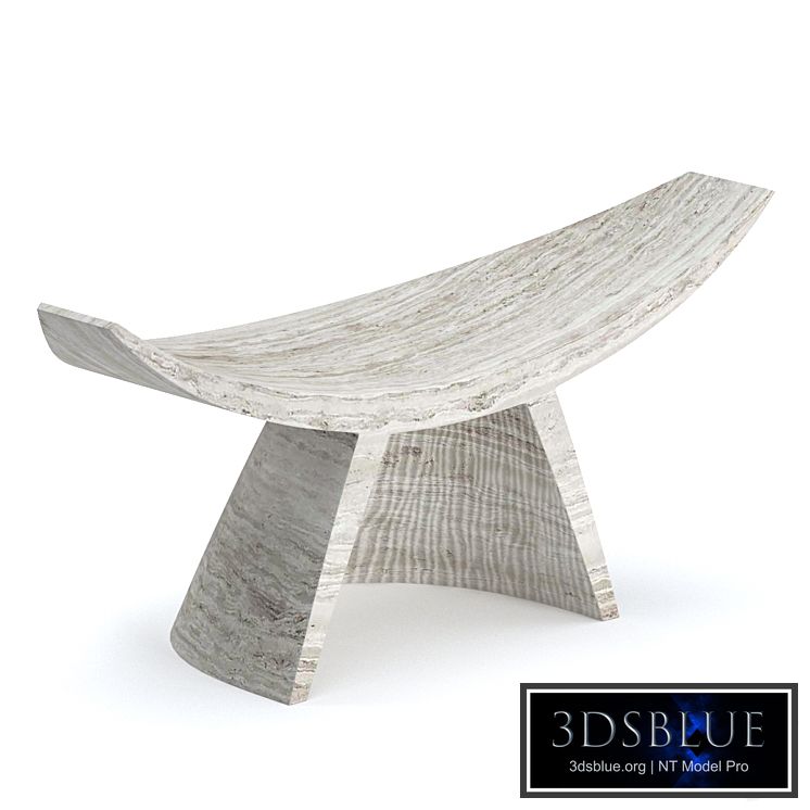 Partera travertine stool